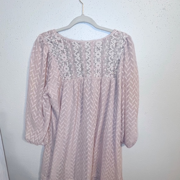 ANTHROPOLOGIE One September Anwen Peasant Boho Tassel Dress - Picture 5 of 7